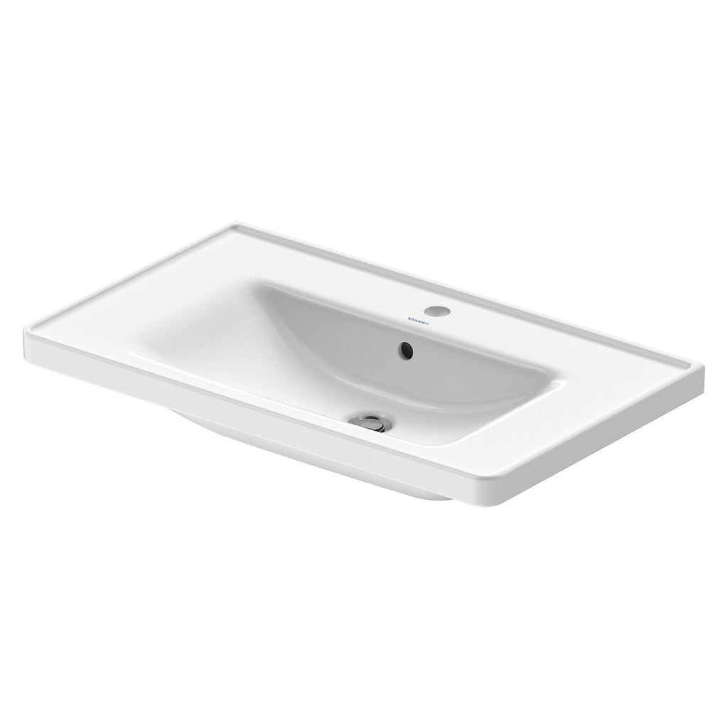 Duravit Lavabo D-Neo Etejerli Tezgah Üstü 80 x 48 cm, Beyaz 2367800000