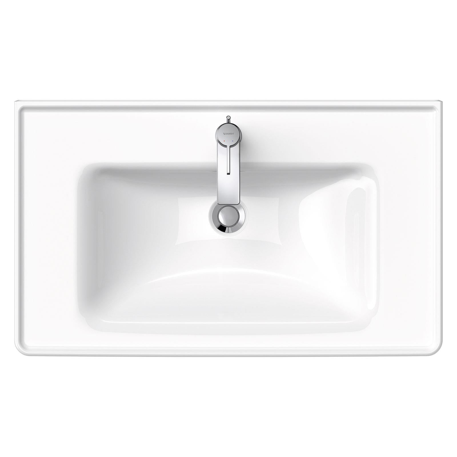 Duravit Lavabo D-Neo Etejerli Tezgah Üstü 80 x 48 cm, Beyaz 2367800000
