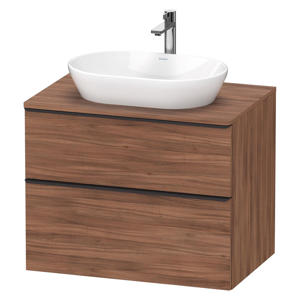 Duravit Lavabo Dolabı Takımı D-Neo  80x55 cm Doğal Ceviz Çanak Lavabo DE496707979