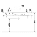 Duravit Lavabo Dolabı Takımı D-Neo  80x55 cm Doğal Ceviz Çanak Lavabo DE496707979