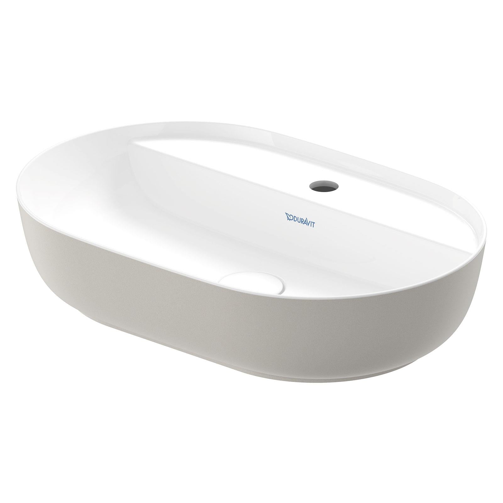 Duravit Lavabo Luv DuraCeram Batarya Banklı Çanak 60 cm, Gri/Beyaz 0380602300