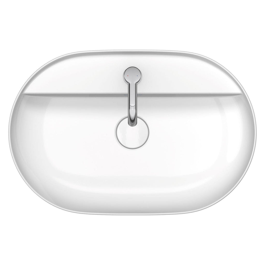 Duravit Lavabo Luv DuraCeram Batarya Banklı Çanak 60 cm, Gri/Beyaz 0380602300