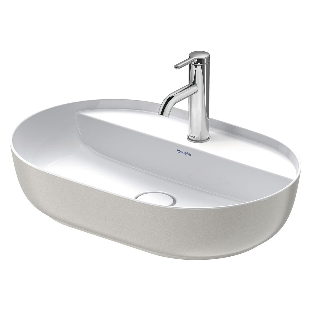 Duravit Lavabo Luv DuraCeram Batarya Banklı Çanak 60 cm, Gri/Beyaz 0380602300