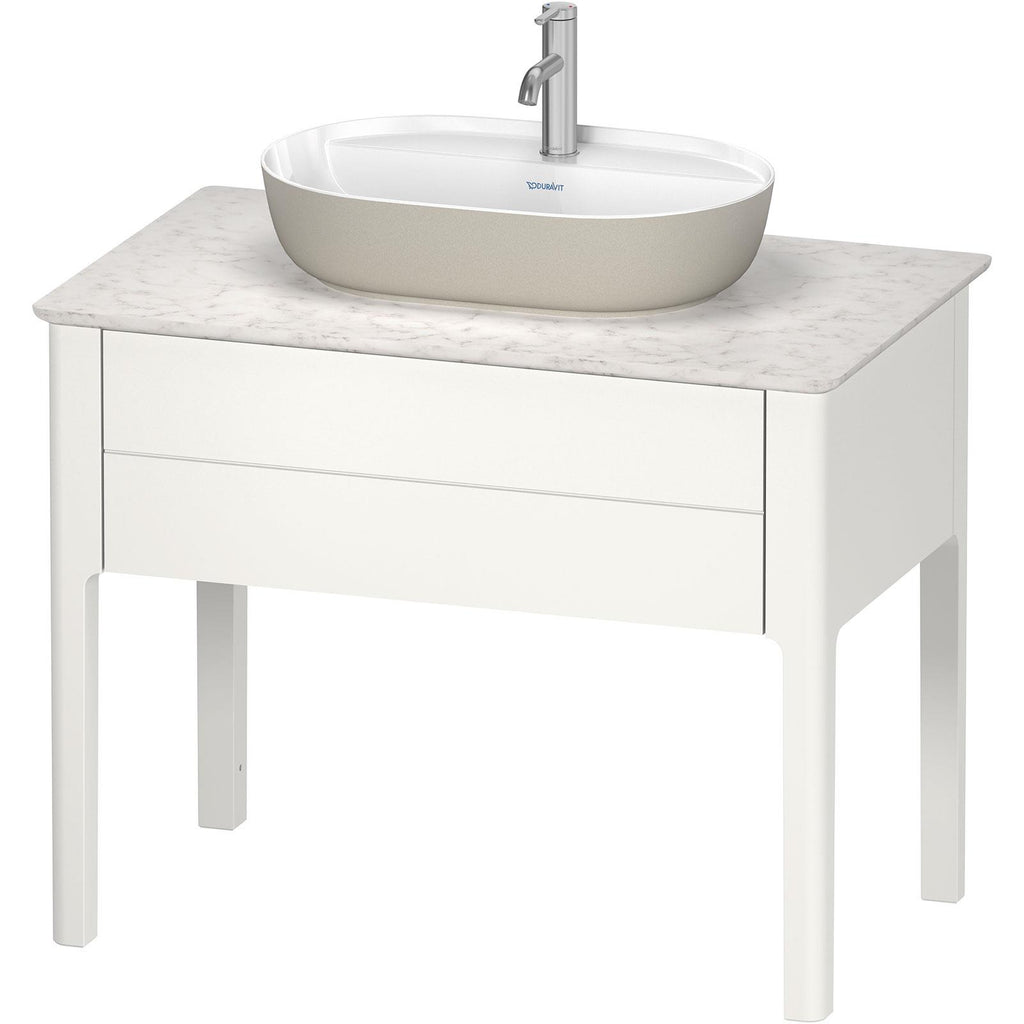 Duravit Lavabo Luv DuraCeram Batarya Banklı Çanak 60 cm, Gri/Beyaz 0380602300