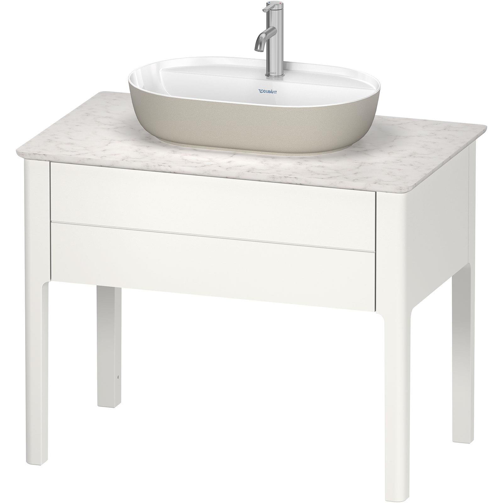 Duravit Lavabo Luv DuraCeram Batarya Banklı Çanak 60 cm, Gri/Beyaz 0380602300