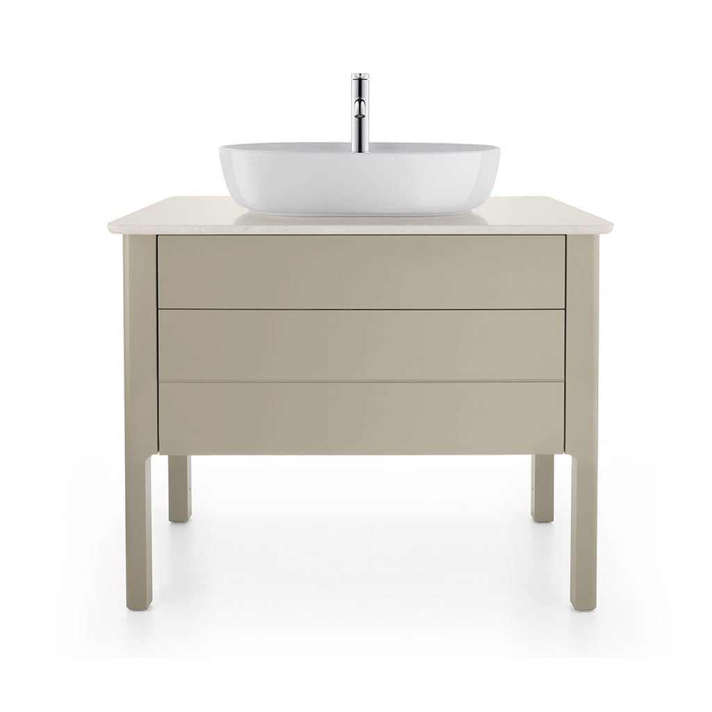 Duravit Lavabo Luv DuraCeram Batarya Banklı Çanak 60 cm, Gri/Beyaz 0380602300
