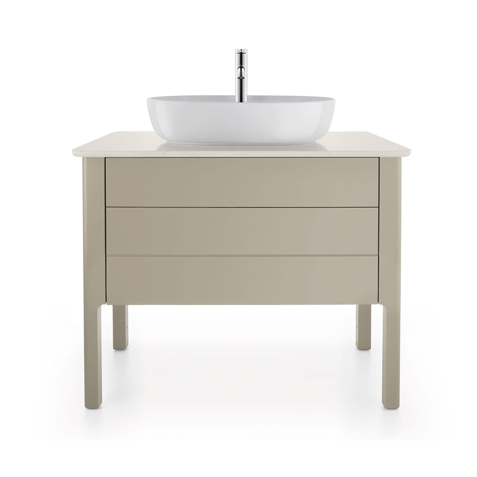 Duravit Lavabo Luv DuraCeram Batarya Banklı Çanak 60 cm, Gri/Beyaz 0380602300