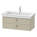Duravit Lavabo Takımı White Tulip Etejerli 105.5 x 49 cm, Taupe Parlak  2363100000