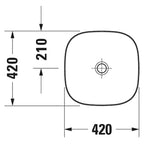 Duravit Lavabo Zencha Çanak 42 cm, Beyaz 2373420079
