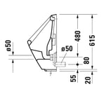 Duravit Pisuar Duraplus Elektronik  34.5 X 31.5 cm,  Beyaz 0830370093
