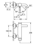 Grohe Essence Banyo Bataryası Warm Sunset - 33624DA1