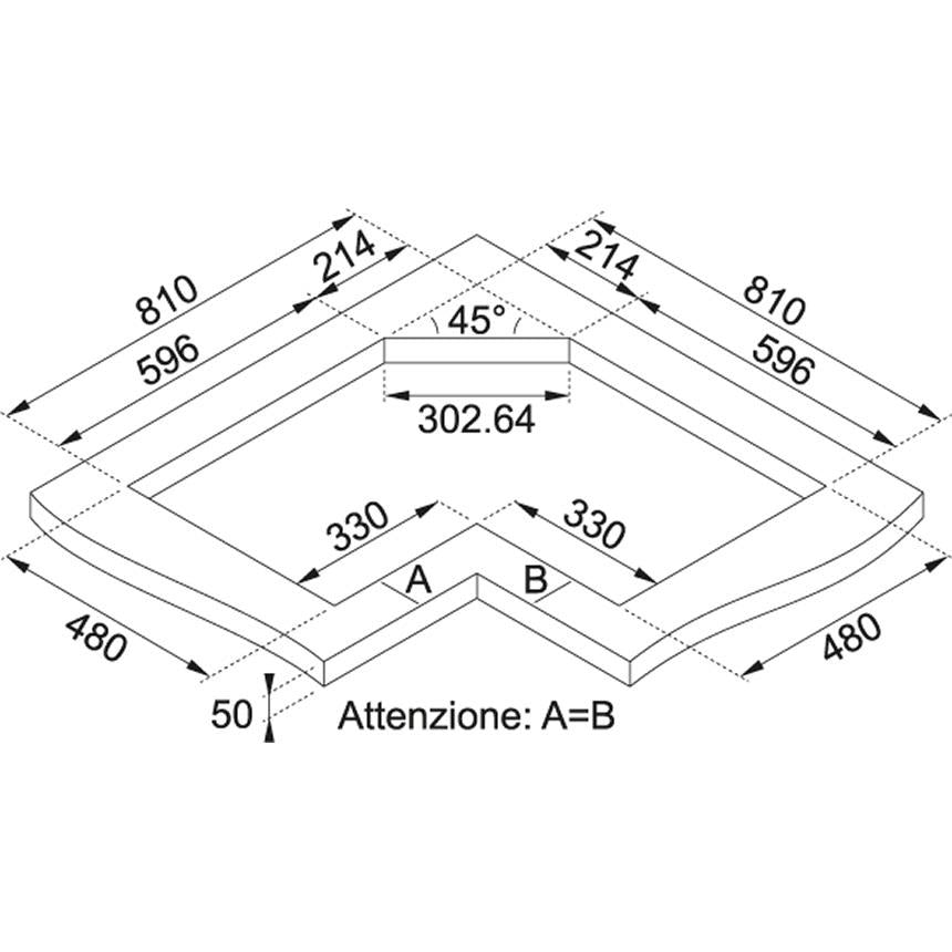 Franke Ocak Gazlı Köşe Neptune FHNE COR 4 3G TC XS C Inox 106.0204.367