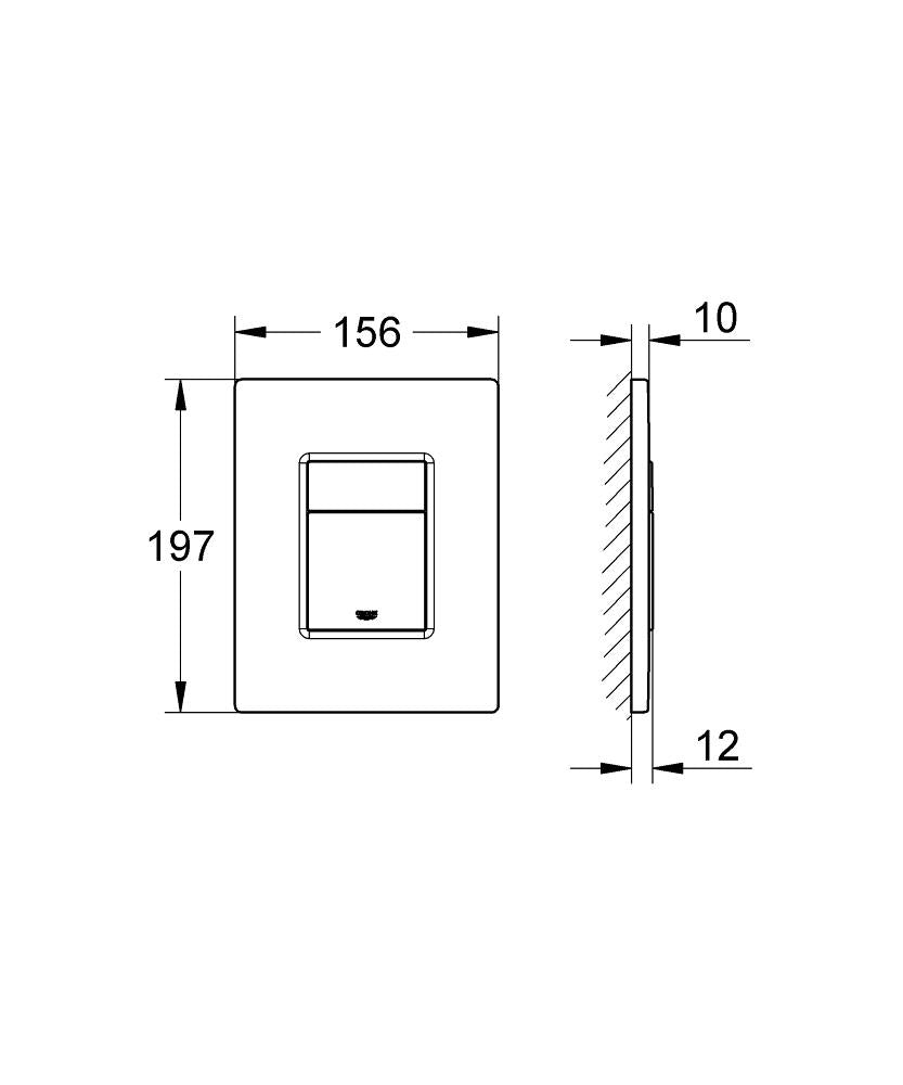 Grohe Gömme Rezervuar Kumanda Paneli ABS Altın Renk - 38732GL0