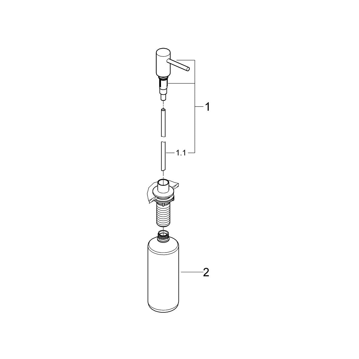 Grohe Cosmopolitan Sıvı Sabunluk Cool Sunrise - 40535GL0