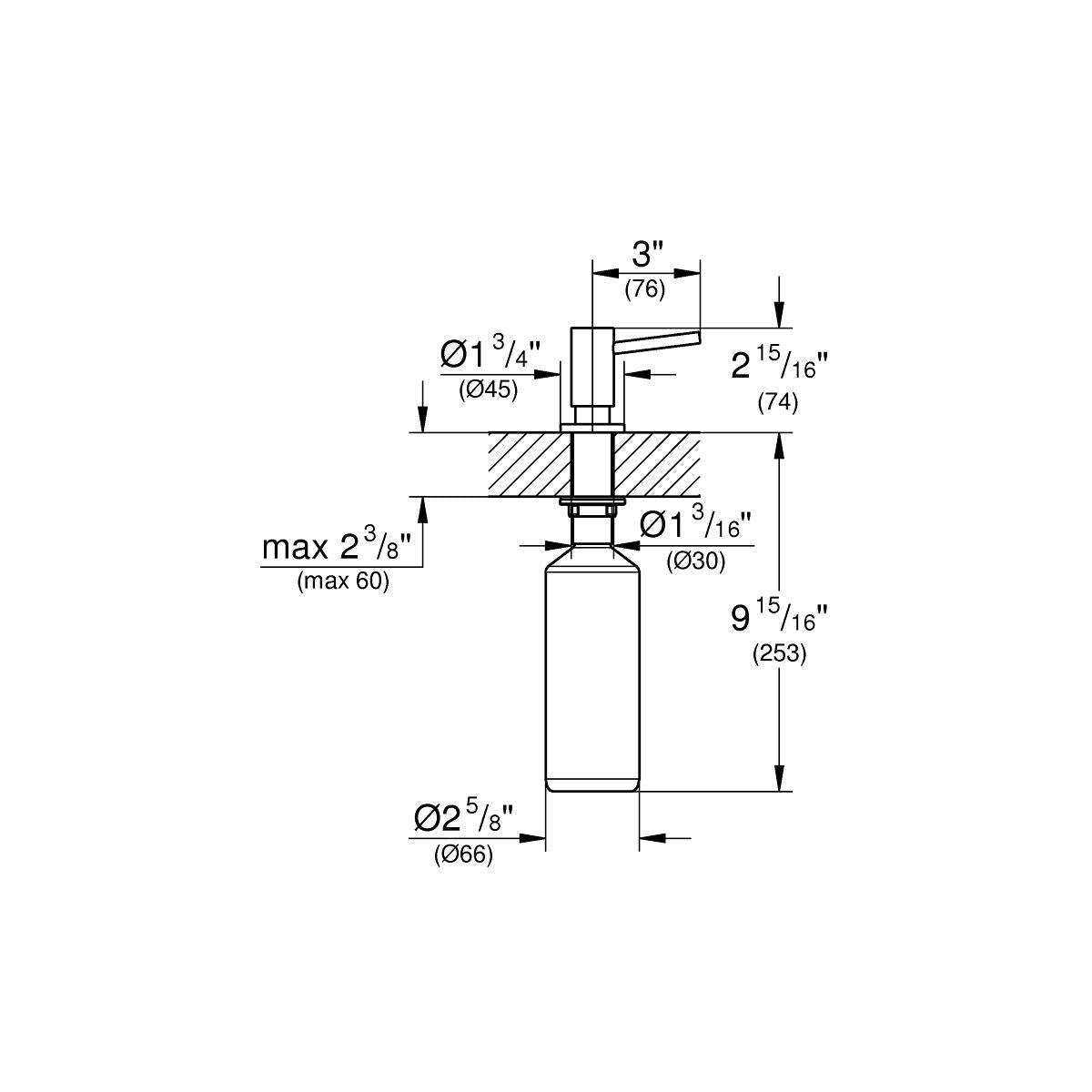 Grohe Cosmopolitan Sıvı Sabunluk Cool Sunrise - 40535GL0