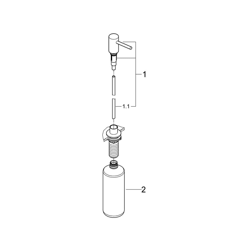 Grohe Cosmopolitan Sıvı Sabunluk Brushed Cool Sunrise - 40535GN0