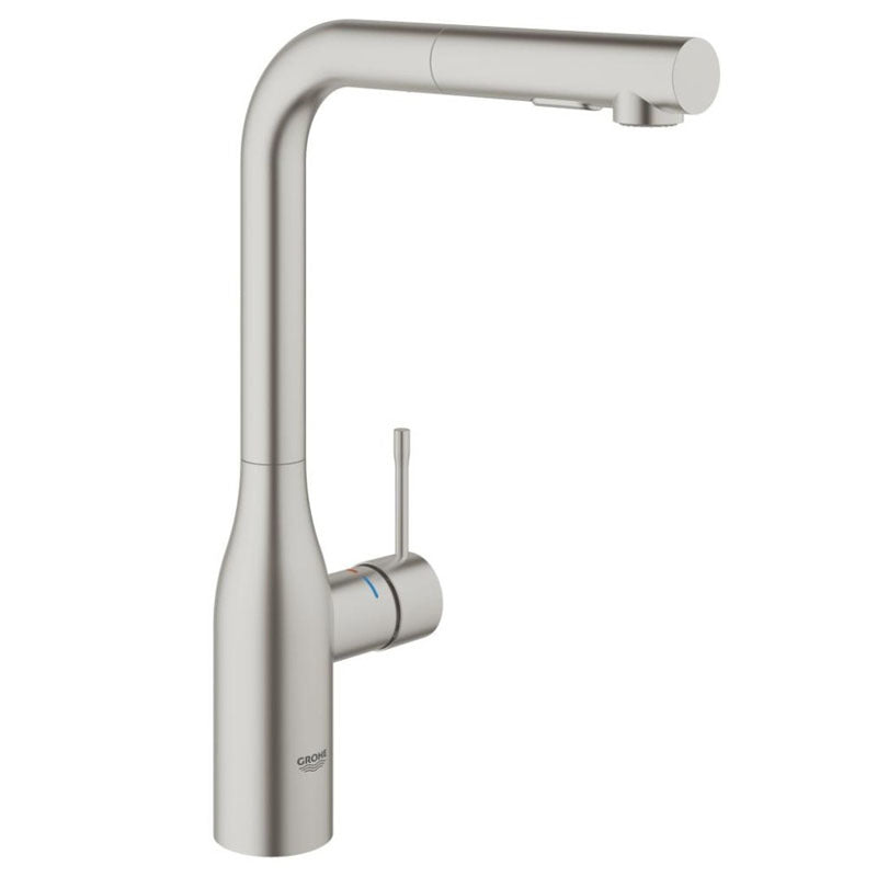 Grohe Eviye Bataryası Spiralli 2 Fonk Essence Super Steel - 30270DC0