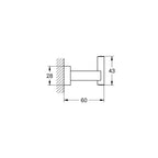 Grohe Eurocube Bornoz Askısı SuperSteel – 40511DC1