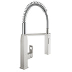 Grohe Eviye Bataryası Spiralli 2 Fonk Prof. Cube Super Steel - 31395DC0
