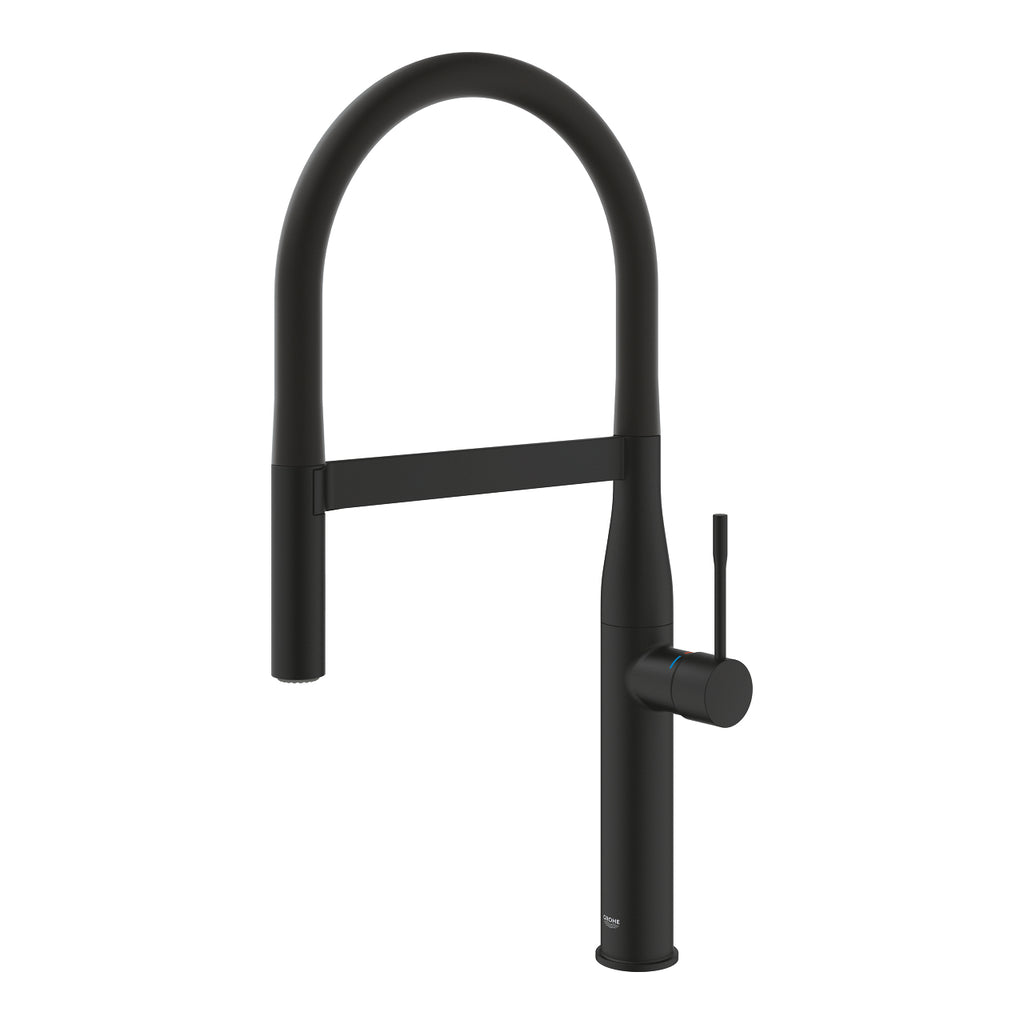 Grohe Eviye Bataryası Spiralli 2 Fonk Essence Mat Siyah - 30503KF0