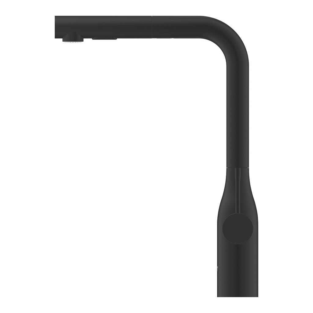 Grohe Eviye Bataryası Spiralli 2 Fonk Essence Mat Siyah - 30504KF0