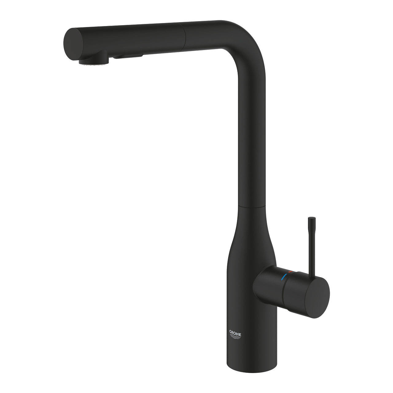 Grohe Eviye Bataryası Spiralli 2 Fonk Essence Mat Siyah - 30504KF0