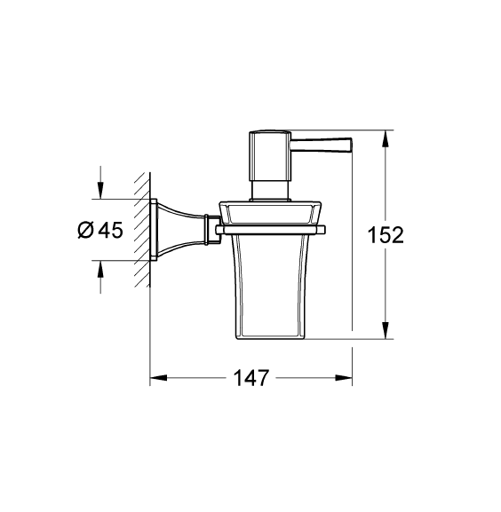 Grohe Sıvı Sabunluk Ve Tutacağı Grandera Krom/Altın - 40627IG0