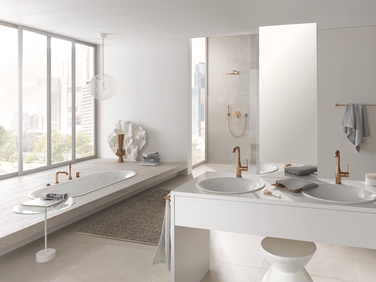 Grohe Sabunluk ve Diş Fırç. Tut. Essentials Brushed  Warm Sunset - 40369DL1