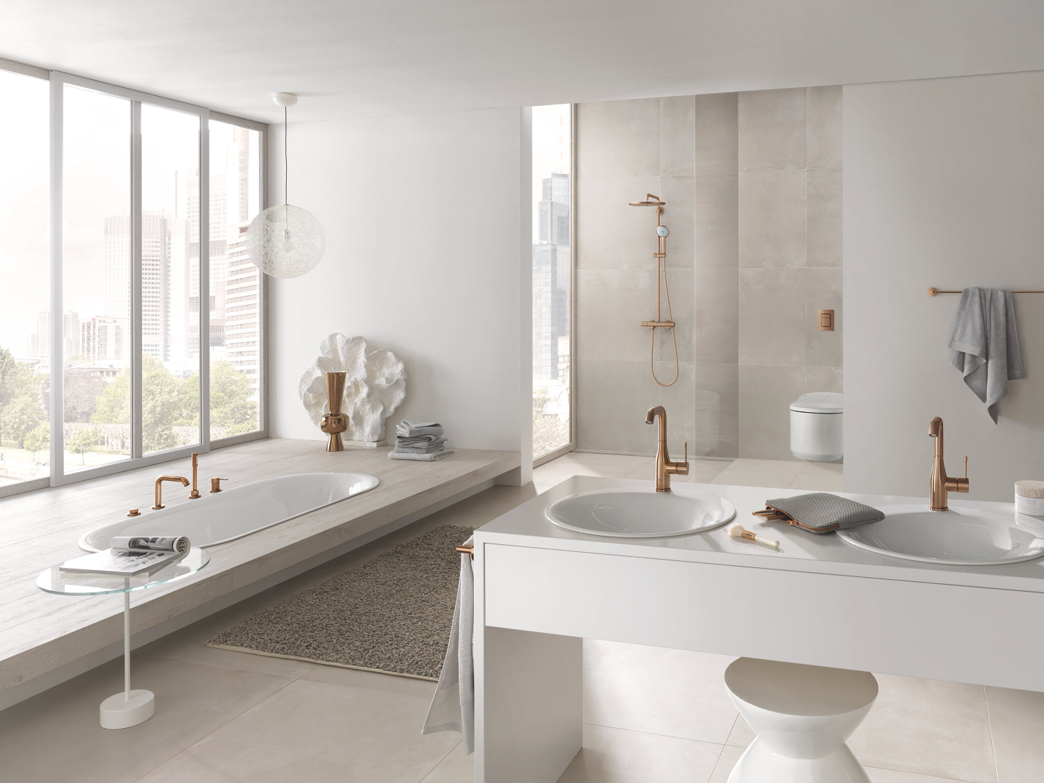 Grohe Sabunluk ve Diş Fırç. Tut. Essentials Brushed  Warm Sunset - 40369DL1