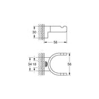 Grohe Selection Çift Havlu Askısı Brushed Cool Sunrise - 41049GN0