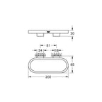 Grohe Selection Halka Havluluk Brushed Cool Sunrise - 41035GN0