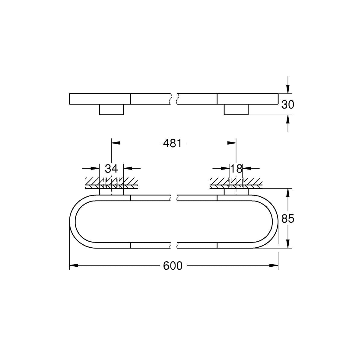 Grohe Selection Havluluk Cool Sunrise - 41056GL0