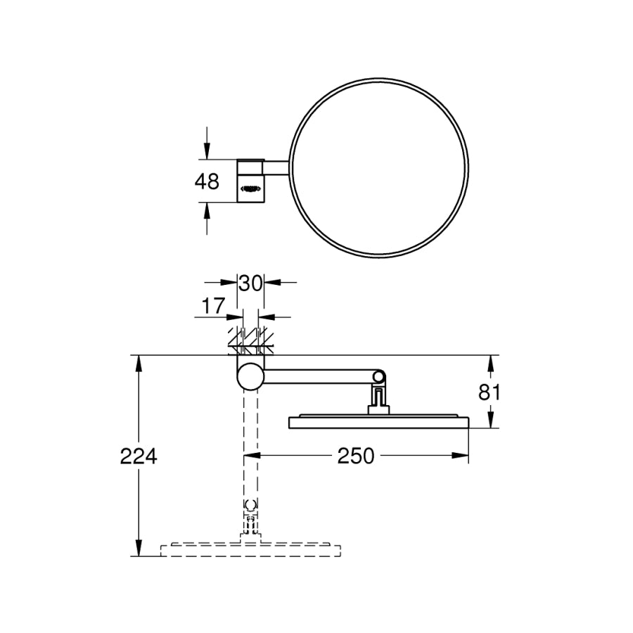 Grohe Selection Makyaj Aynası Warm Sunset – 41077DA0