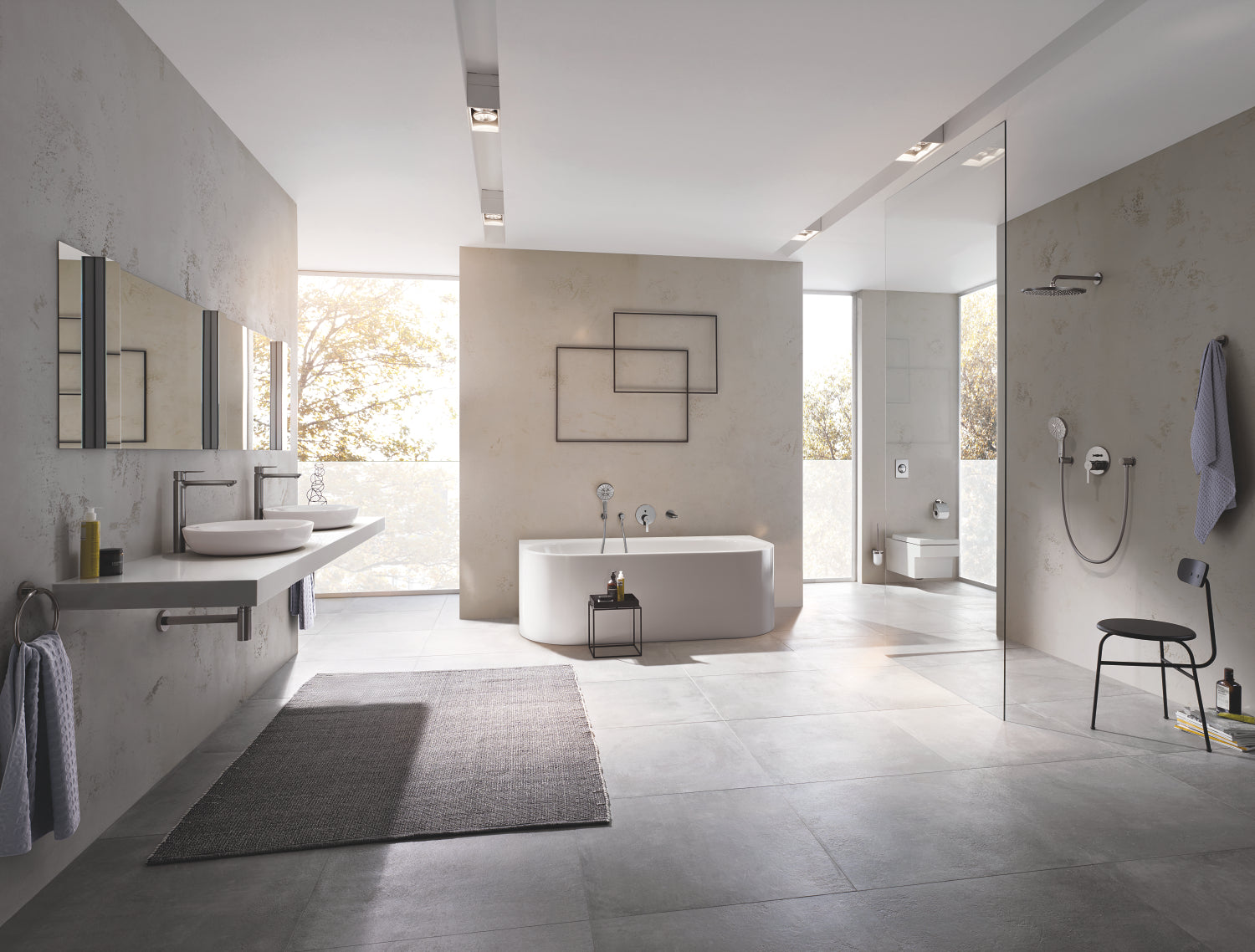 Grohe Tuvalet Fırçalık Essentials Brushed Hard Graphite - 40374AL1