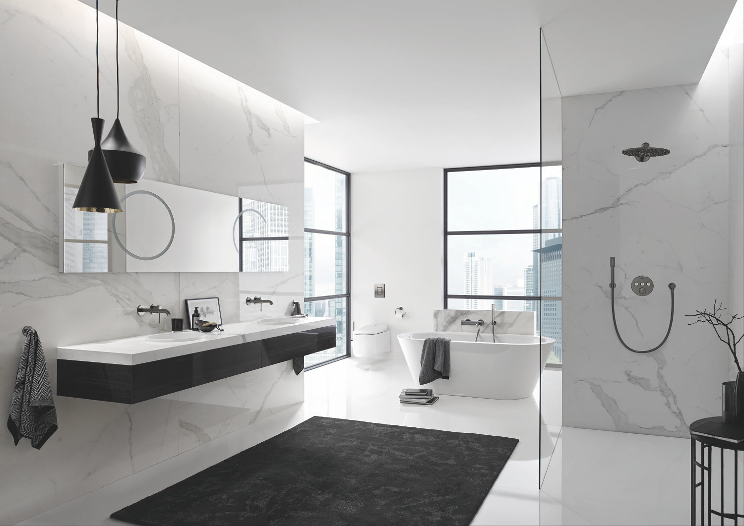 Grohe Tuvalet Kağıtlık Essentials Brushed Hard Graphite - 40689AL1