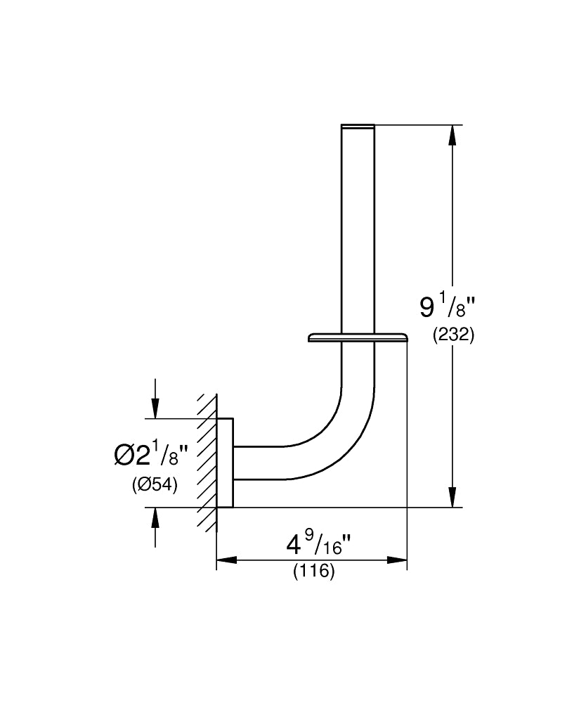 Grohe Tuvalet Kağıtlık Yedek Essentials Brushed Hard Graphite-40385AL1