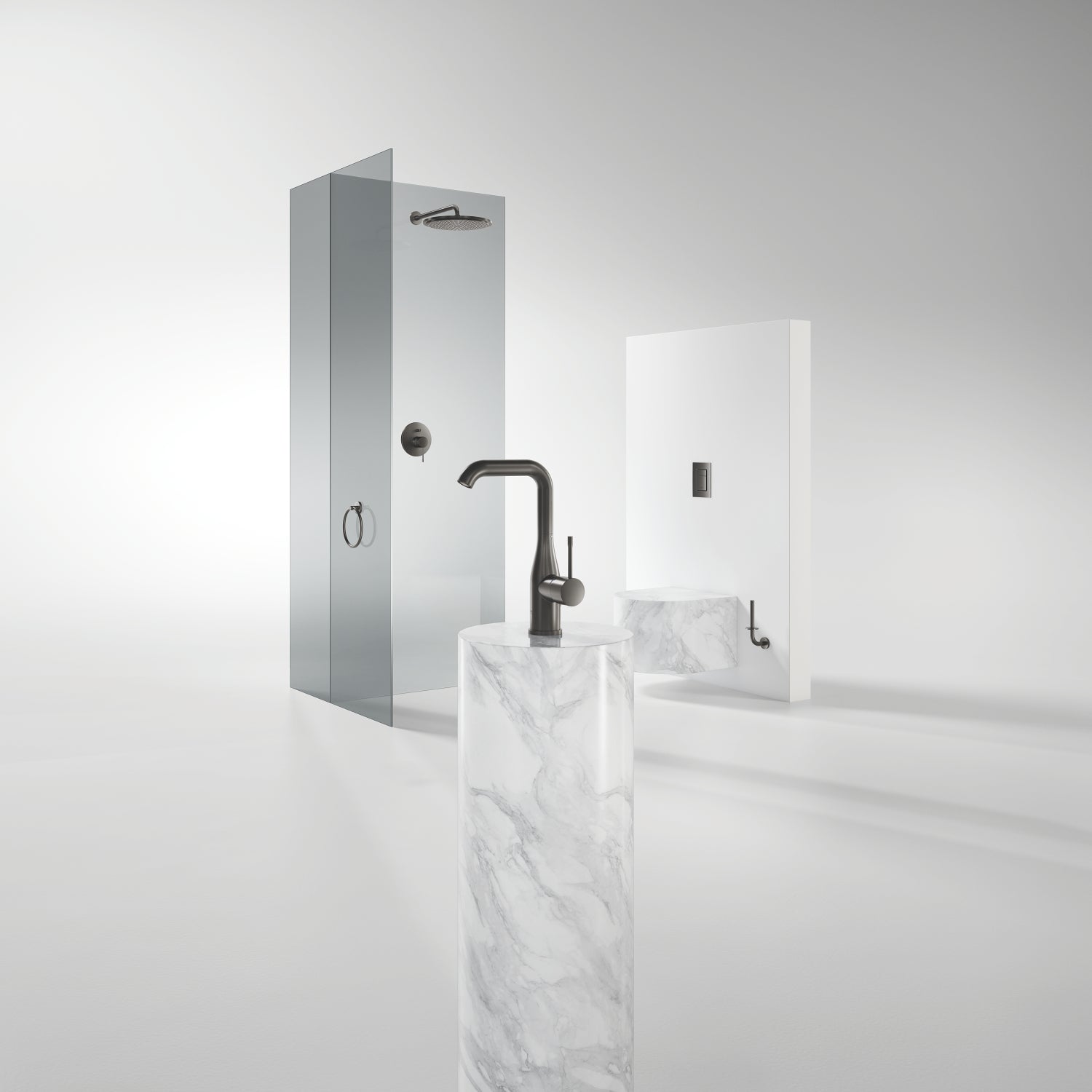 Grohe Tuvalet Kağıtlık Yedek Essentials Brushed Hard Graphite-40385AL1
