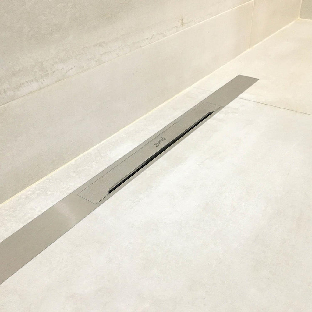 Hüppe Duş Kanalı 60 cm 50 Lik Yandan Çıkışlı Parlak  Paslanmaz Çelik Studio