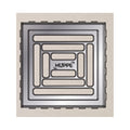 Hüppe Yer Sifonu 10 x 10 cm 50 Lik Yandan Çıkışlı Mat Paslanmaz Çelik Master X
