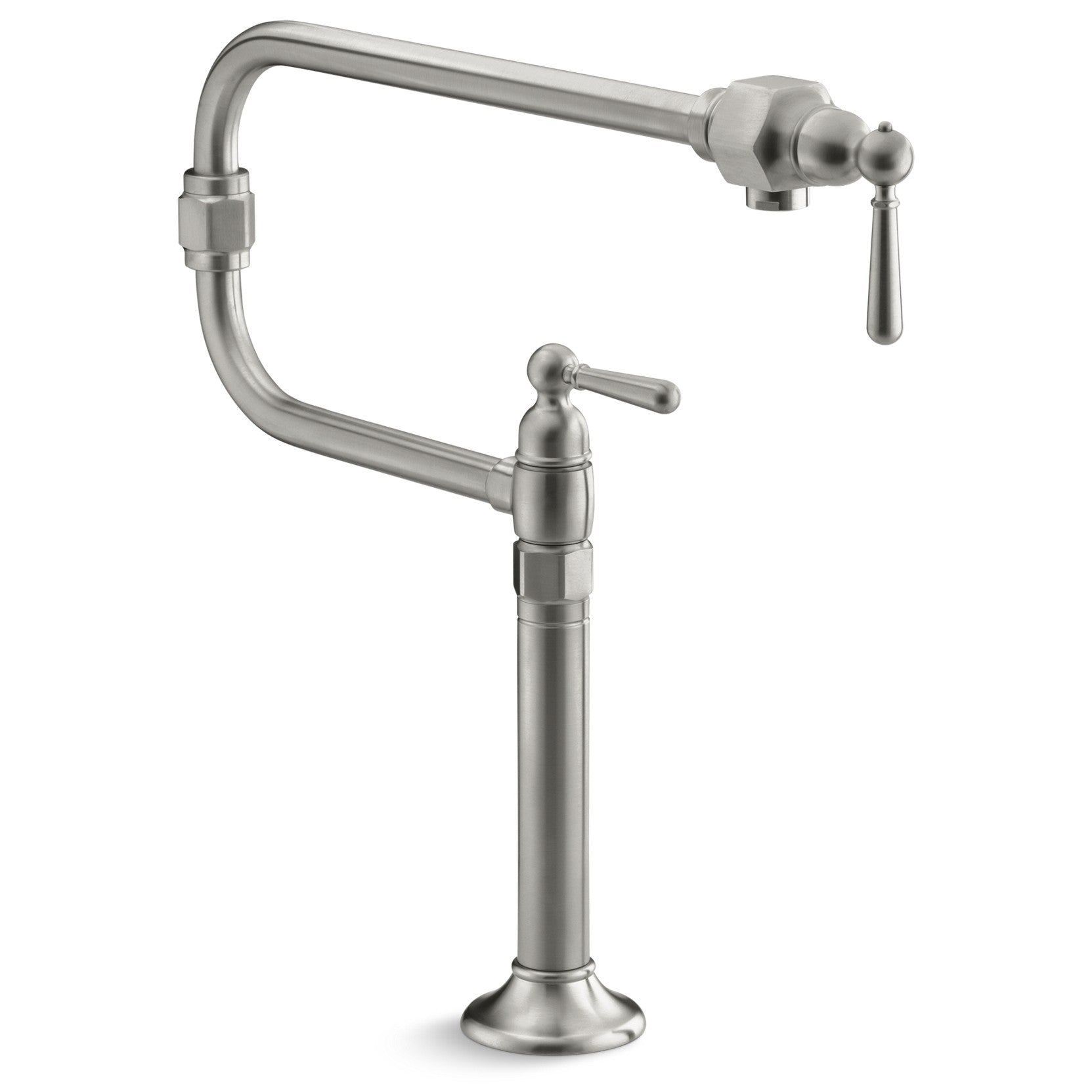 Kohler Hirise Eviye Bataryası ve Tencere Doldurma Bataryası, Mat Çelik