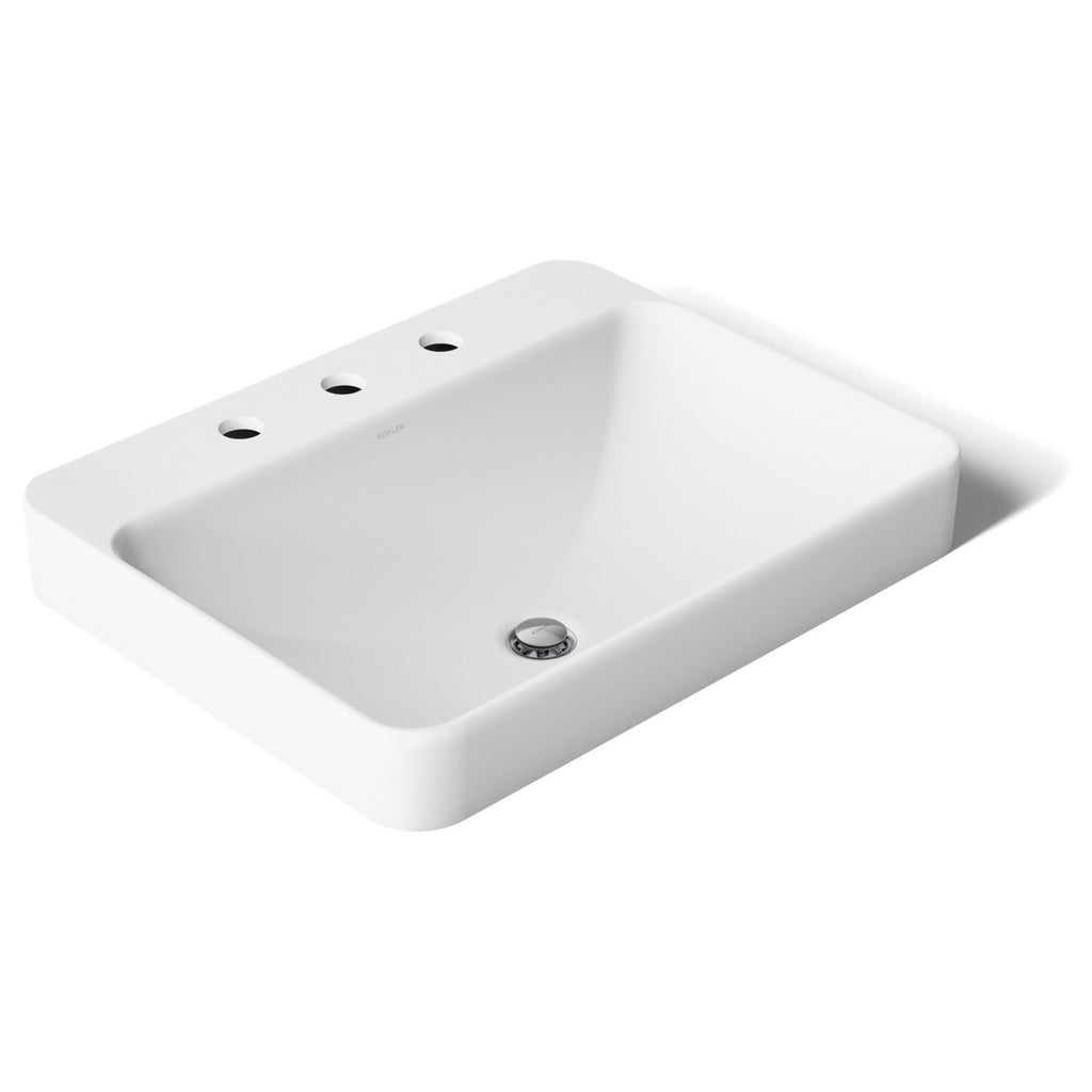 Kohler Lavabo Tezgah Üstü Üç Delikli Vox 58,4 x 465 cm