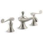 Kohler Lavabo Bataryası Revival Scroll Handle 3 Delikli Brushed Nikel