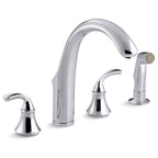 Kohler Eviye Bataryası Forte 4 Delikli, Krom