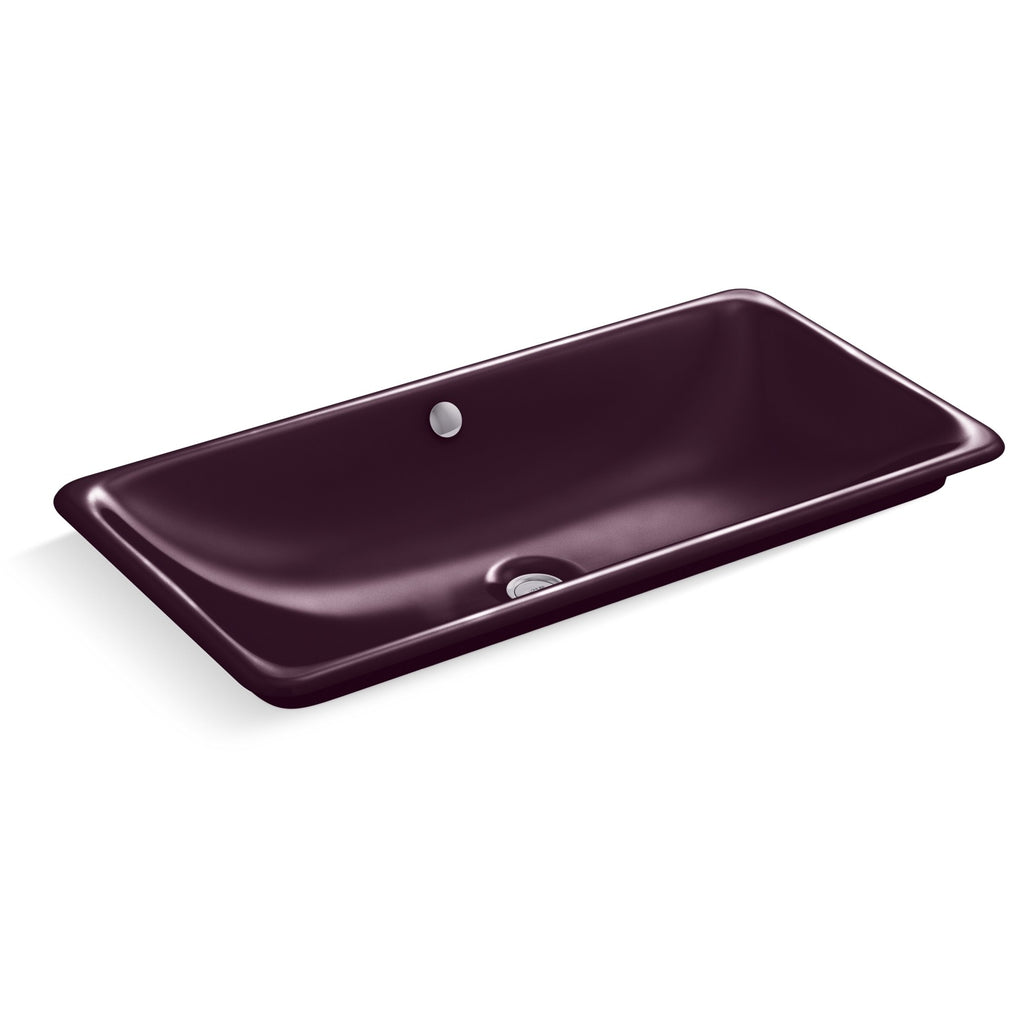 Kohler Lavabo İron Plans Döküm 76 x 40 cm Mürdüm Rengi