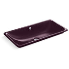 Kohler Lavabo İron Plans Döküm 76 x 40 cm Mürdüm Rengi