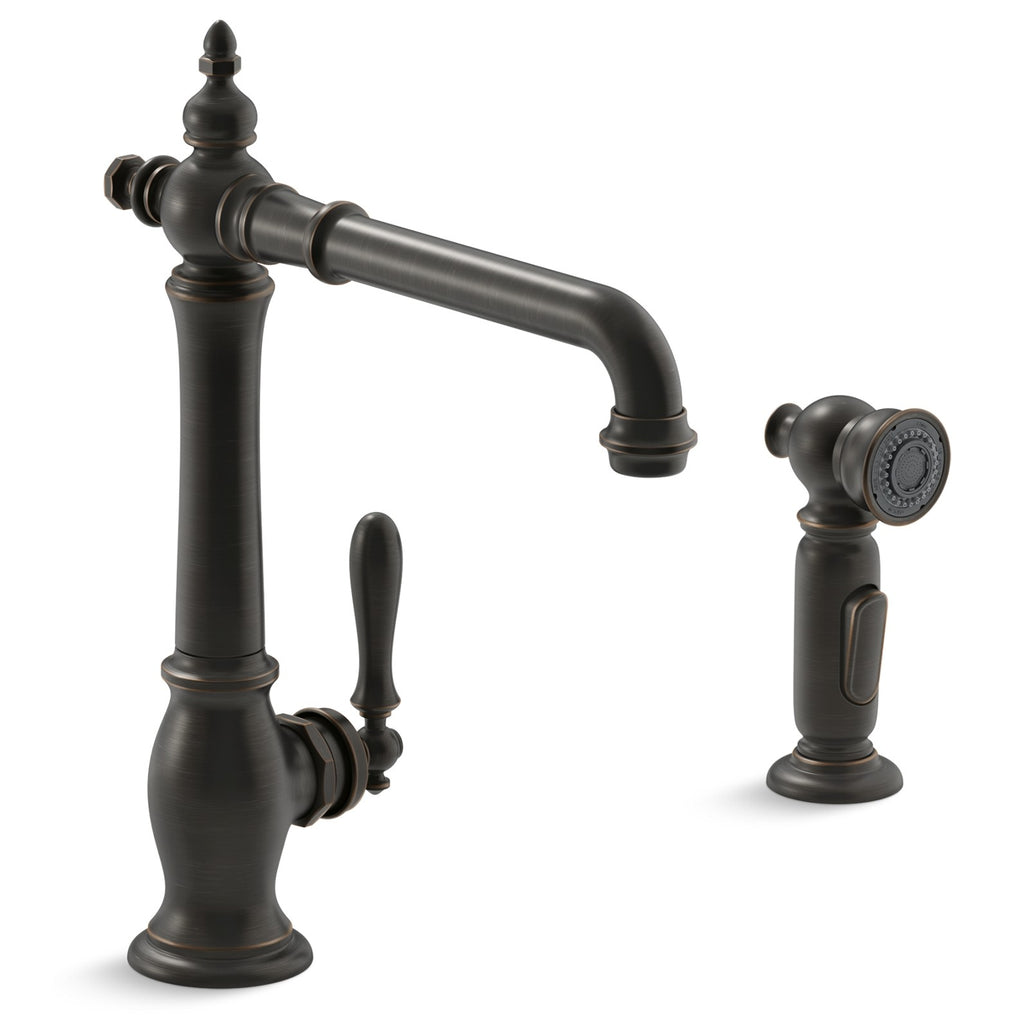 Kohler Eviye Bataryası Artifacts Yan Spreyli Oil Rubbed Bronze