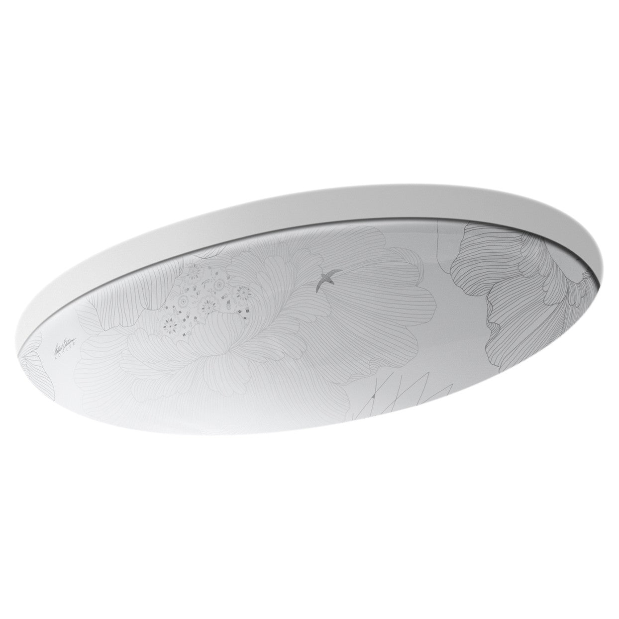Kohler Lavabo Tezgah Altı Empress Bouquet Oval