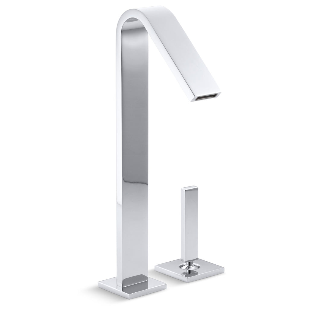 Kohler Lavabo Bataryası Loure Uzun Boyunlu Kumandalı Krom