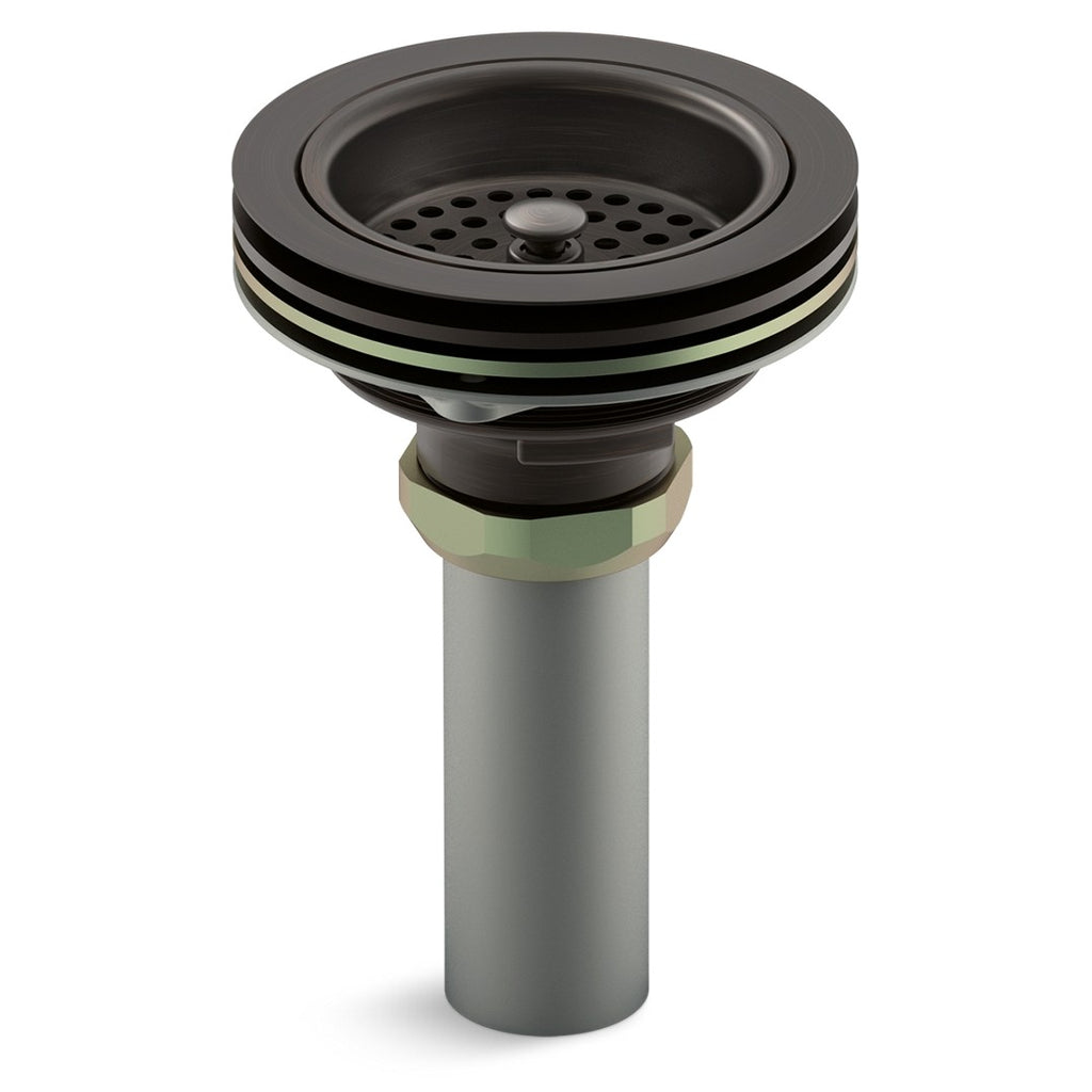 Kohler Eviye Süzgeci ve Boğazı Fırçalanmış Oil-Rubbed Bronze
