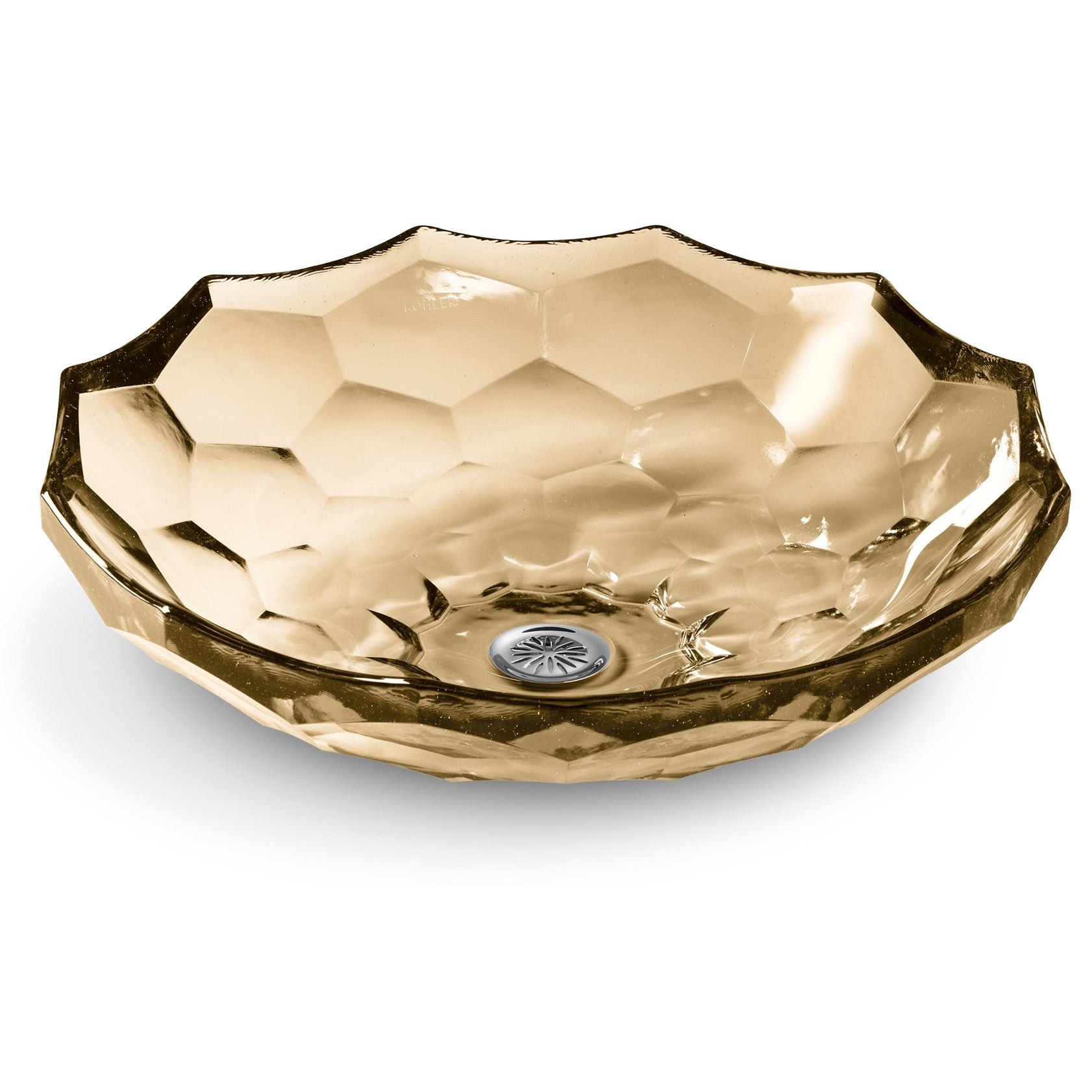 Kohler Lavabo Briolette Cam Çanak Translucent Sandalwood